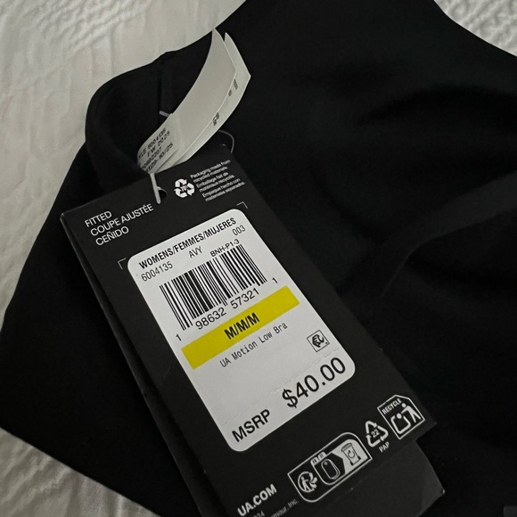 UA Black Sports Bra NWT - Picture 5 of 5